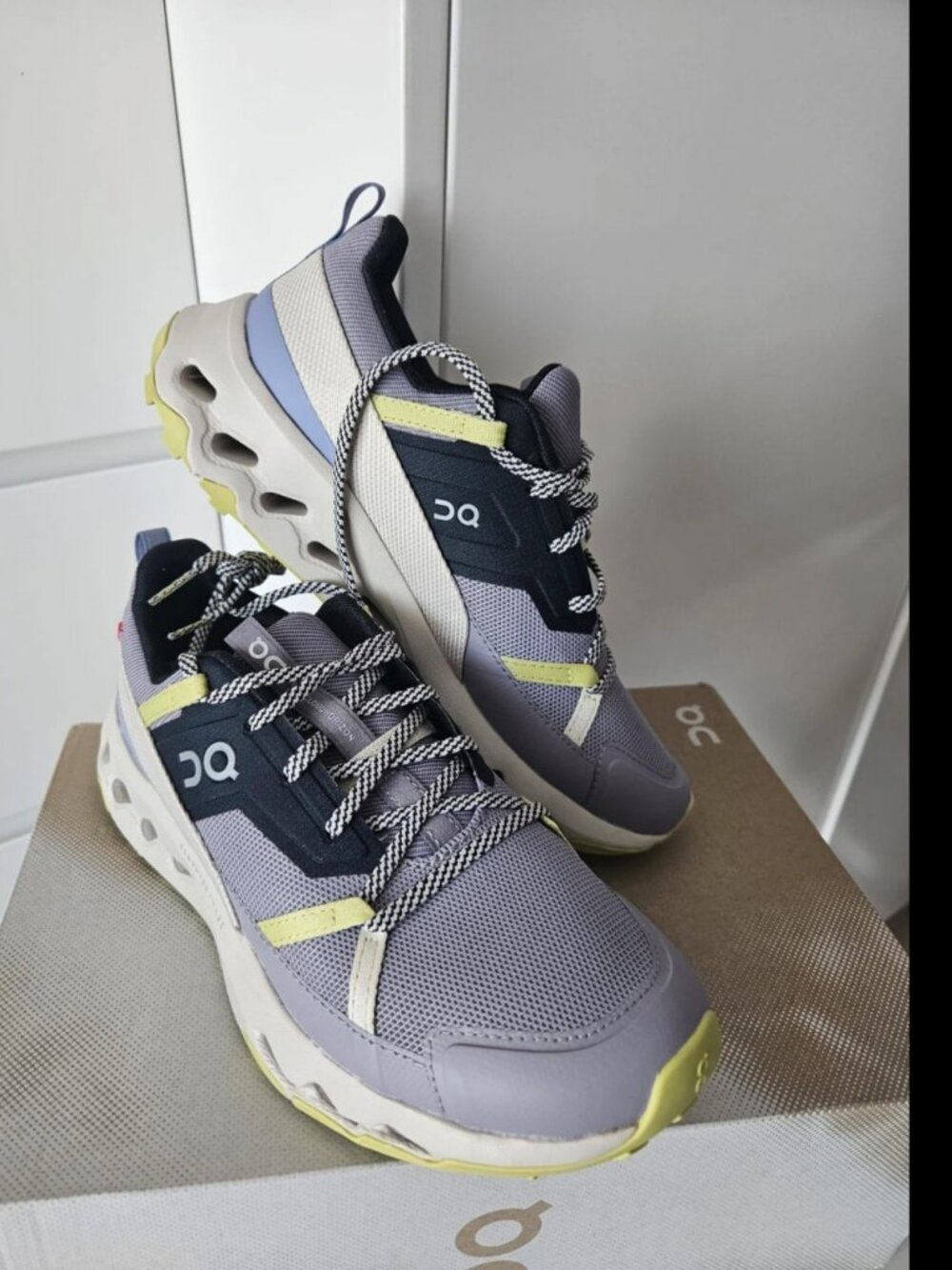 On Cloud Hiking Sneakers Purple Lime Women’s US 8
